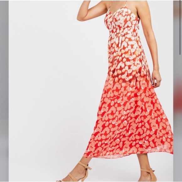 Badgley Mischka for Le Tote maxi dress, adjustable criss cross straps, size 2 - Picture 3 of 11